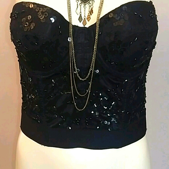 Forever 21 Sequined Bustier - Picture 2 of 5